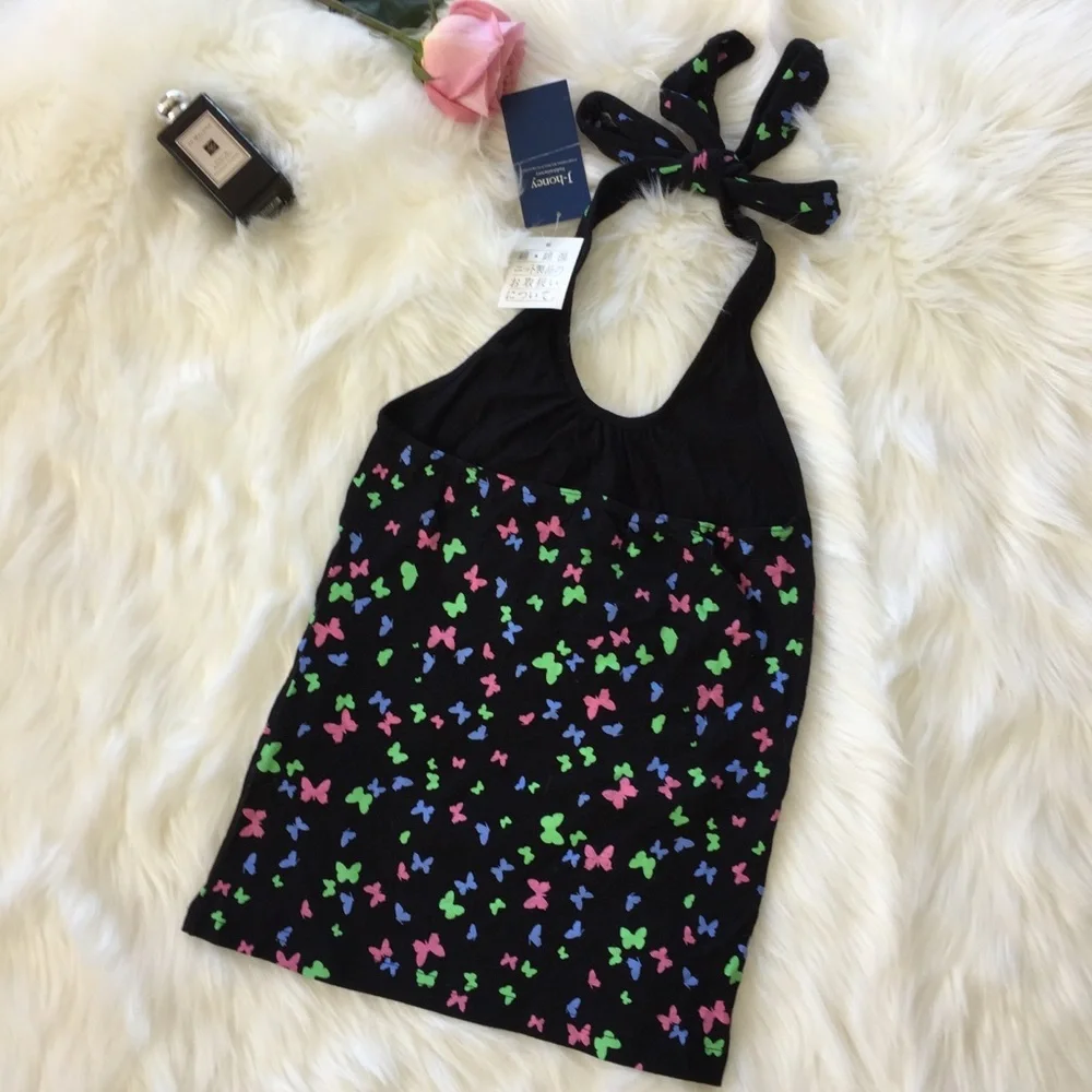 J-Honey (Japanese Brand) Butterfly Halter Top